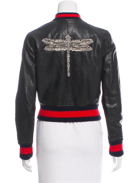 gucci outerwear for women|gucci embellished jacket.